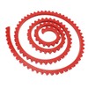 Fafeicy Woodworking Profiling Strip,PC Red Flexible Curve Template Guide Chain