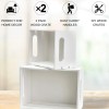 Not Available Hampton Art Good Wood Wood Crate, White, 2
