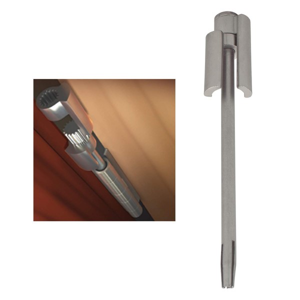 Nuk3y Door Saver 2 II Hinge Pin Stop Fits All 3" to 4-1/2" Residential Hinges (Satin Nickel)