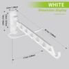 JOLY FANG Foldable Coat Hook, Wall Clothes Airer, Wall Hook,