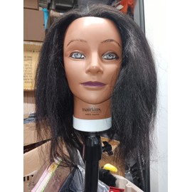 Annie International Hair Mannequin. 100% real human hair.