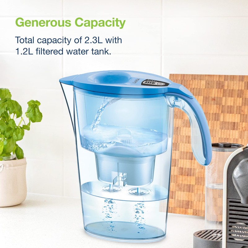 Laica J434H Tischwasserfilter Stream Line J31-AD Gesamtfassungvermögen 2,30 L, Farbe