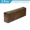 sourcing map 2Pcs Stretch Armrest Covers, Polyester Soft Armchair Slipcovers