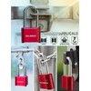 DELSWIN Heavy Duty Padlock Combination Lock - 4 Digit Combo