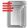 Eatex Aluminum Baking Sheet Set, 4 Pack Cookie Sheet Set,