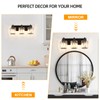 Haolaike 3 Lights Crystal Bathroom Vanity Light Modern Black Bathroom