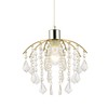 Traditional Classic Waterfall Pendant Lamp Shade with Clear Acrylic Droplets