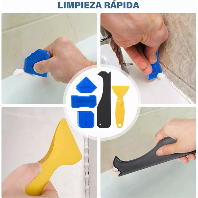 Baixi 35pza Herramientas De Calafateo De Silicona Para Cocina,baño
