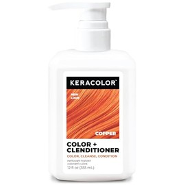 KERACOLOR - Cleanditioner Color Plus, cobre, 12 onzas