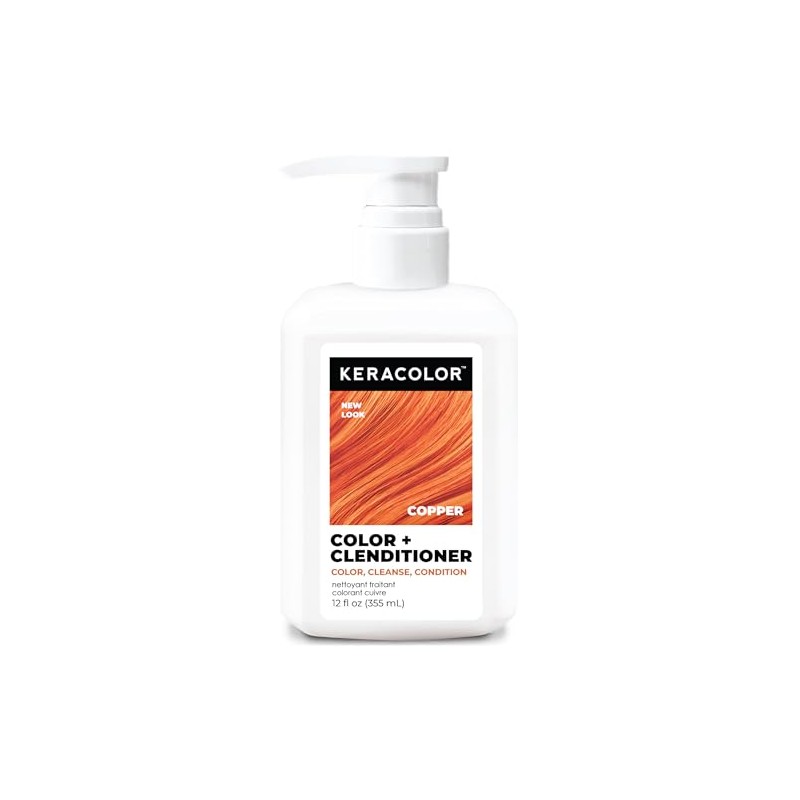 KERACOLOR - Cleanditioner Color Plus, cobre, 12 onzas