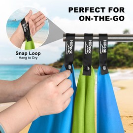 HiiPeak Microfibre Towel Compact and Lightweight Microfibre Towels Fitness Towel Quick Drying Microfibre Bath Towel Absorbent Sports Towel Gym Swimming and Gym Towel