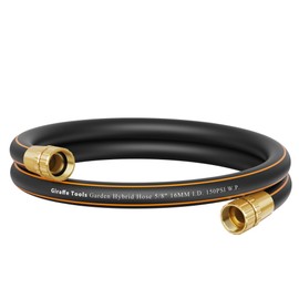 Giraffe Tools Leader Hose 10ft x 5/8", Short Water Hose Heavy Duty for Hose Reel, Lightweight, Flexible with Female Female Fittings