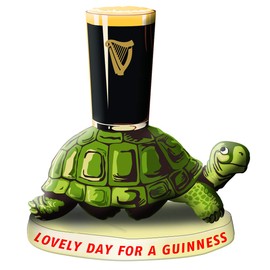 signs-unique Guinness Tortoise Resin Figurine 95mm x 95mm (sg)