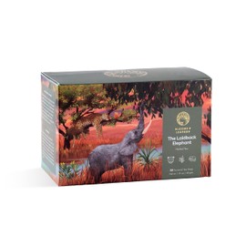 Premium Herbal Tea Bags, No Caffeine Tea bags with Rooibos, Apple Pieces, Lemongrass, Lemon Peel, Coconut Flakes, 20 Tea Bags, No Tannin, Tea Bags, Perfect Tea Bags for Evening- The Laidback Elephant