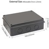 Junction Box IP65 Outdoor Waterproof Box with Reserved Holes ABS