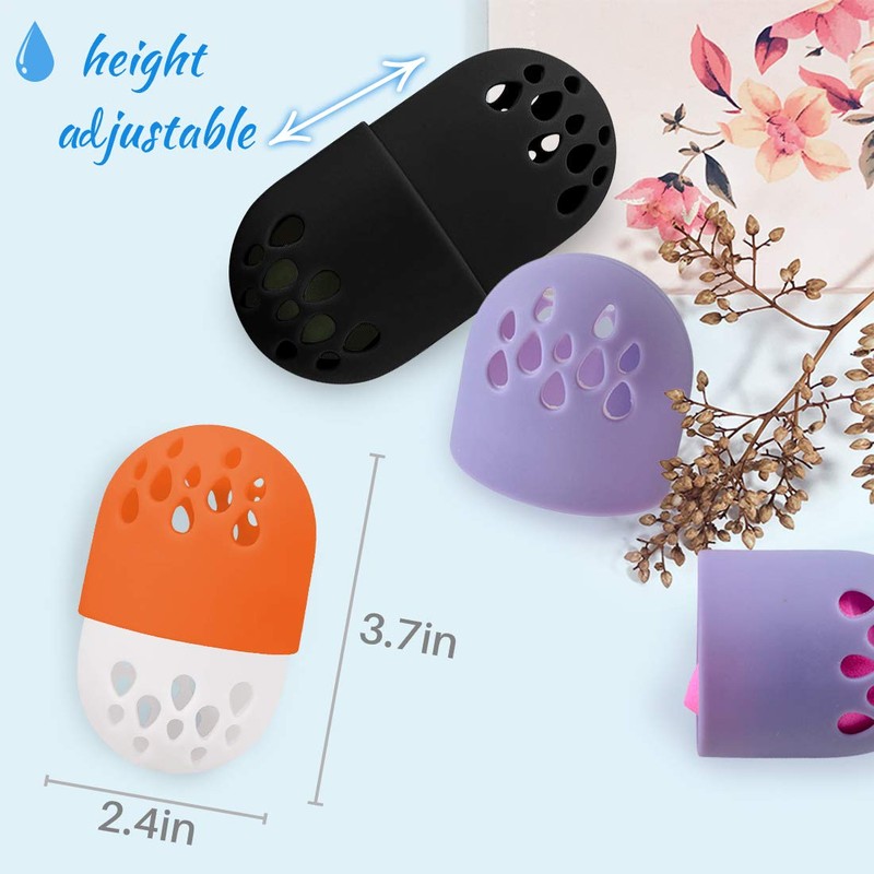 Kalevel Beauty Sponge Holder Case Makeup Sponge Travel Container Washable