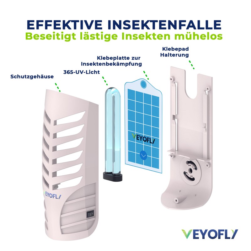 VEYOFLY Replacement Lamp Fly Trap Indoor Compatible with Model VF02