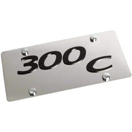 Eurosport Daytona - Compatible with Chrysler 300 C Chrome Stainless Steel License Plate
