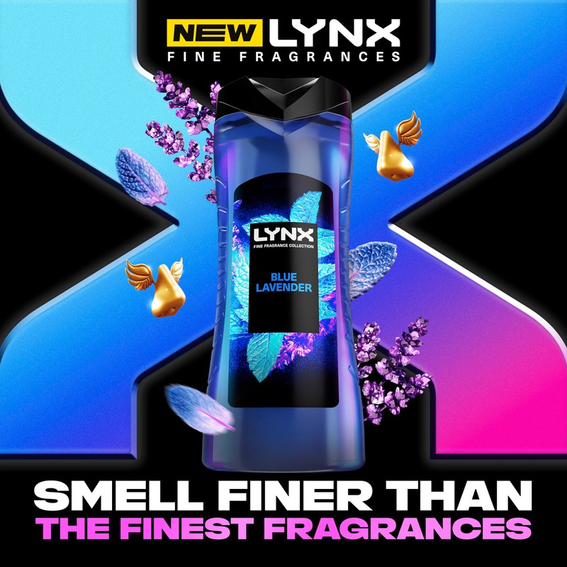Lynx Blue Lavender Body Wash for men 400 ml