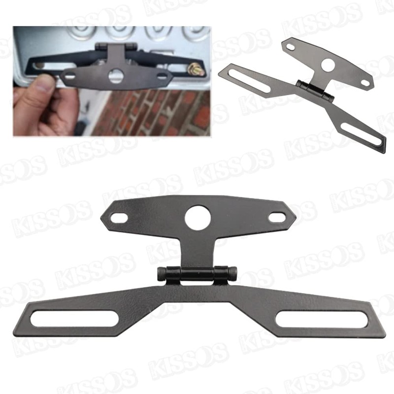 Motorcycle License Plate Stay Angle Adjustable License Holder Fender Less