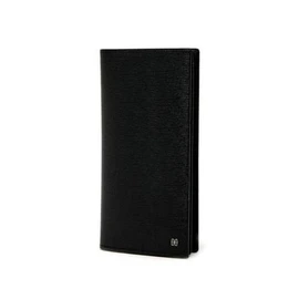 Daks (신세계강남점)DBWA1E831 FELTON 블랙 가죽 DD로고 모던 클래식 장지갑 (DBW1A1E831) FELTON Black Leather DD Logo Modern Classic Long Wallet