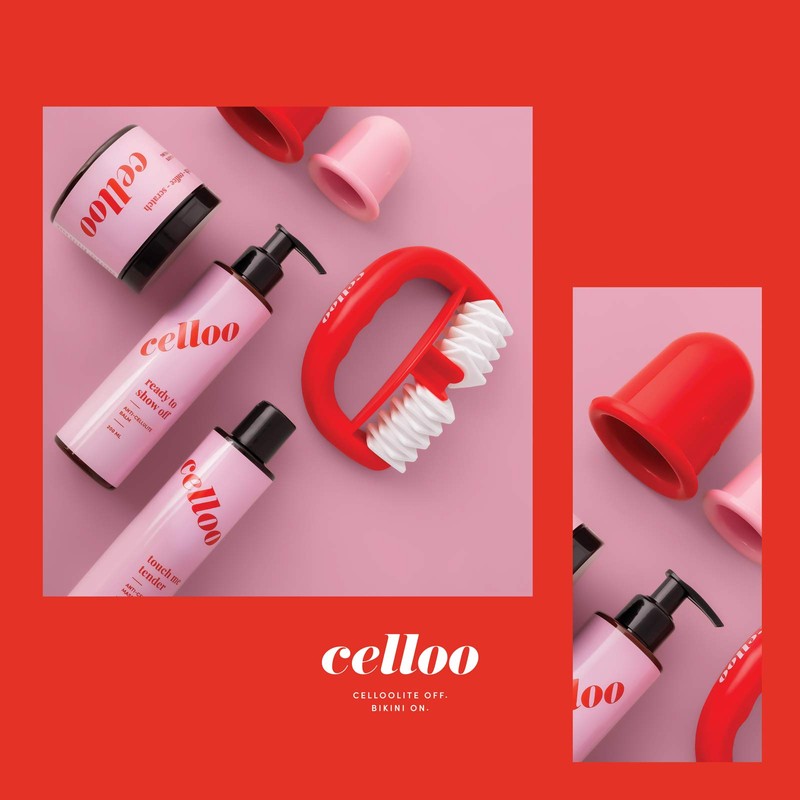 celloo Anti-Cellulite Massager Smoothing and Firming Roller Against Cellulite, Improves