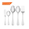 International Silver Simplicity 53-Piece Stainless Steel Flatware Set with Serving