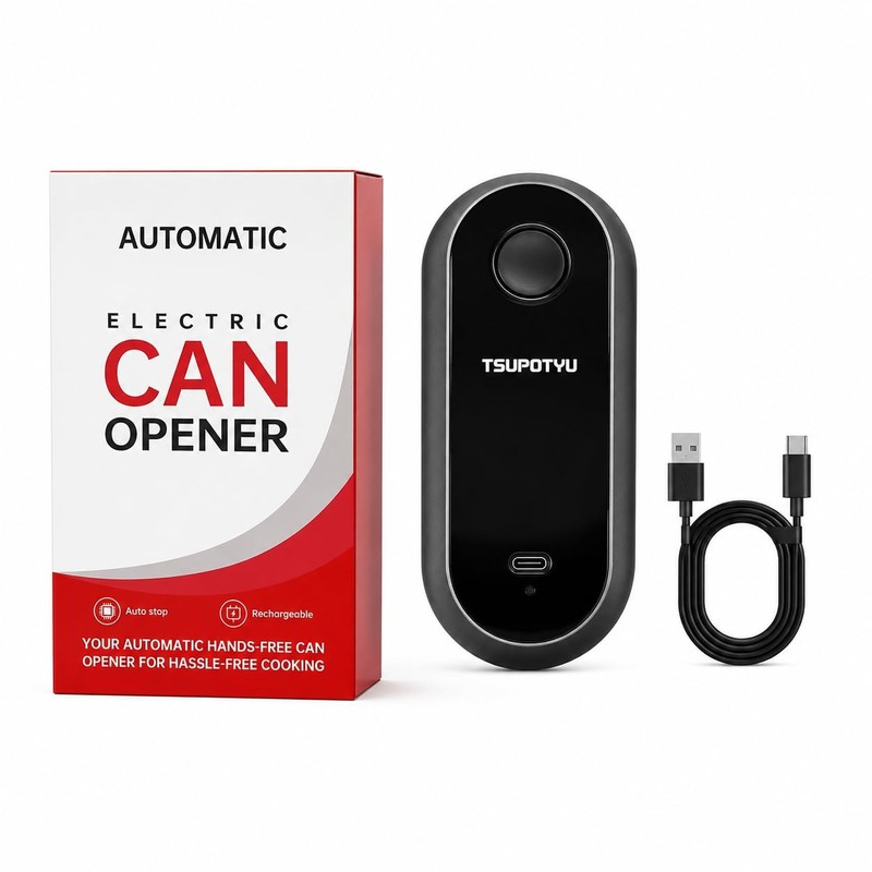 Rechargeable Auto Electric Can Opener, USB Charging, Smart Single-Touch Automatic