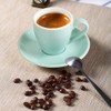ionEgg Porcelain Espresso Cup with Saucer, Espresso shot Cup, 80ml/2.7Oz,