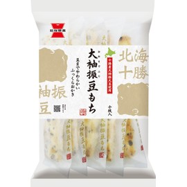 Iwatsuka Osodefuri Mame Mochi Bean Rice Snack 10PC (Pack of 6), Soft Okaki Rice Crackers with Tokachi Soybeans, MADE IN JAPAN, Limited Stock