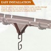 GYPNS Rain Chain Clip for Gutter Adapter, Outside Hardware Rain