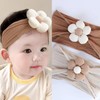 Tangseajiao 1Pc White Baby Flower Headbands Newborn Baby Bows for