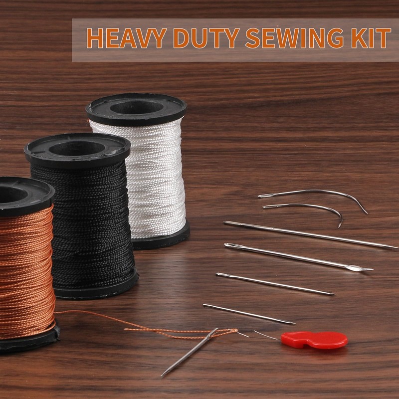Upholstery Thread, Nylon Heavy Duty Sewing Kit, Upholstery Needle and