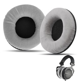 Moorle Ersatz Ohrpolster Kompatibel Mit BD DT 770 /MMX 300/ DT990 Pro, Ohrpolster Aus Over Ear Kopfhörer, Ersatzpolster Kompatibel Mit BD DT990/ DT770 Pro, Grau Ohrpolster