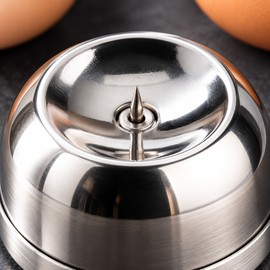 Stainless Steel Egg Piercer for Home Cooking – Compact Manual Egg Shell Punch for Everyday Meal Prep