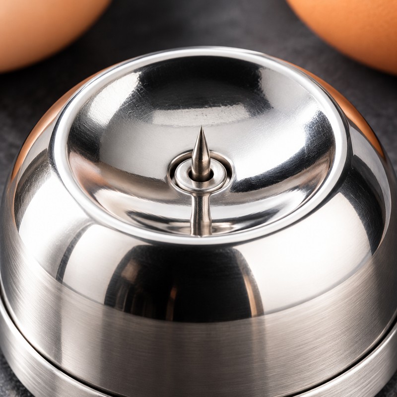 Stainless Steel Egg Piercer for Home Cooking – Compact Manual
