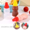 MAGICLULU Mini Sauce Bottles Set Lightweight Condiment Squeeze Bottles for