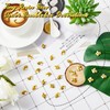 60 Pcs Tiny Resin Bees for Crafts Bulk Small Mini
