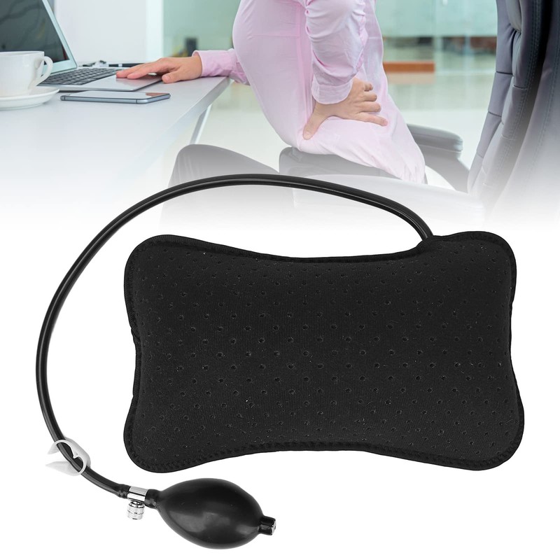 Tonysa Portable Inflatable Lumbar Support Pillow, Inflatable Cushion Backrest, Ergonomic