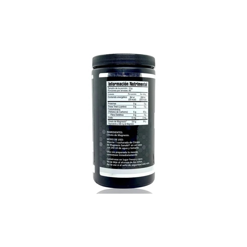 Citrato Magnesio 600 Sabor Natural Sanabi