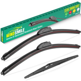 WINDSMILE 26" 16" 12" Windshield Wiper Blades Replacement for Hyundai Tucson 2010 2011 2012 2013 2014 2015 Premium All Weather Front Rear Wipers Set - OEM Quality (Pack of 3)