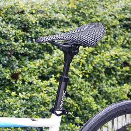 Suspension Seatpost, 400mm Length, 45mm Travel, 31.6mm Diameter, Saddle Tilt Adjustable, Anti-Slip Shock Absorbing Bicycle Seat Post