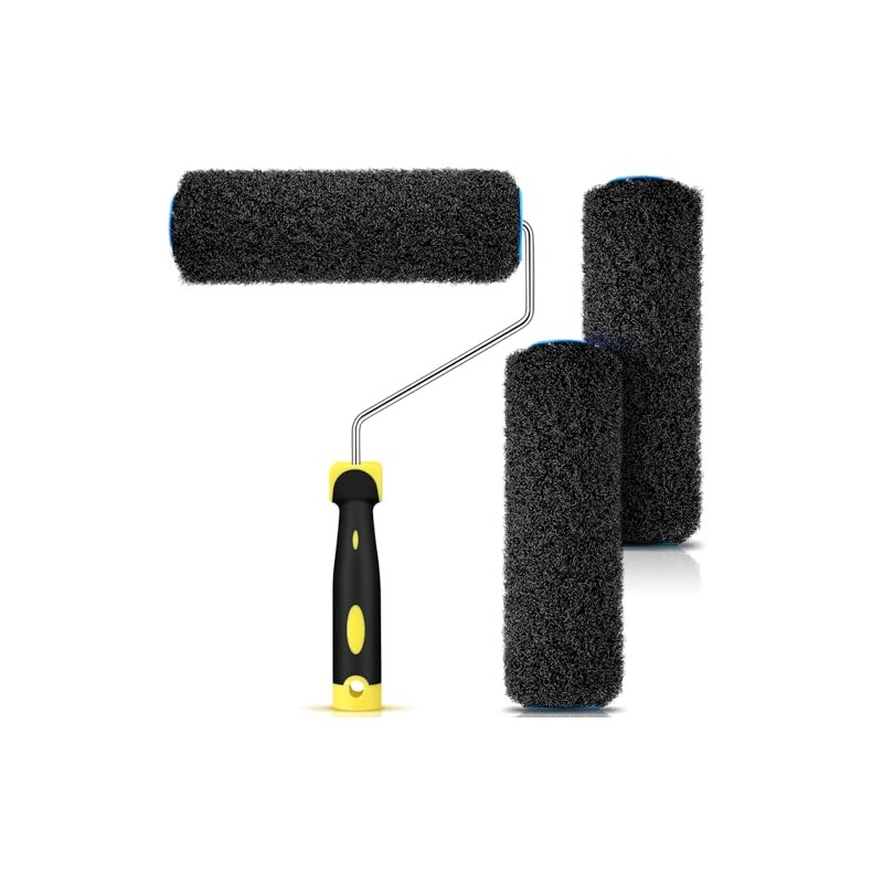 Threlaco 3 Pcs 9 Inch Drywall Compound Roller Cover with