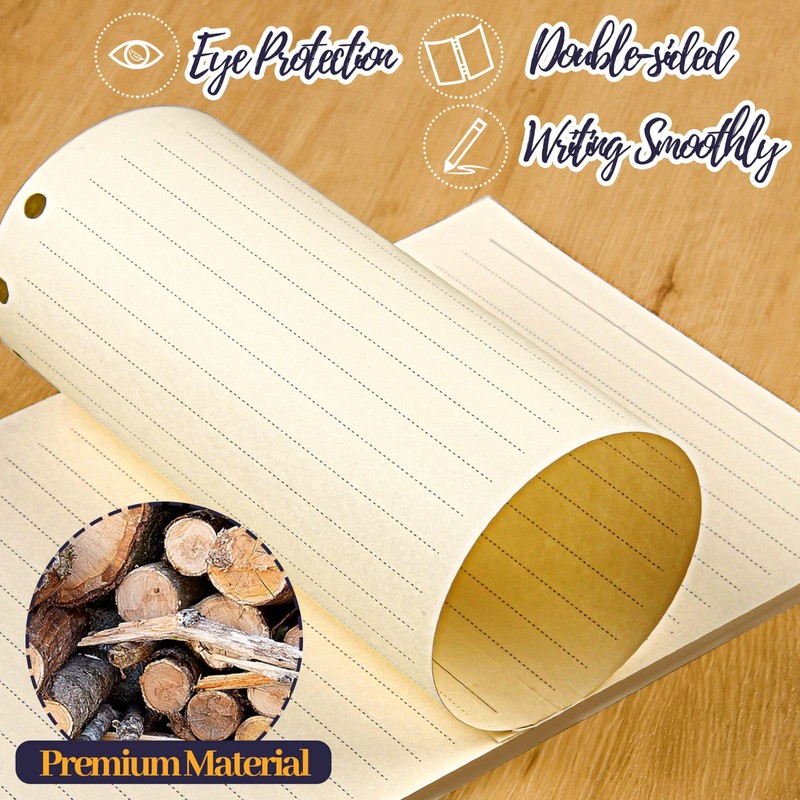 FANDAMEI 6 Pack A5 Refills Paper - 540 Pages/270 Sheets