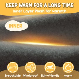 Sukeen Kids Winter Balaclava Ski Mask for Girls Boys Breathable Face Mask Warmer Face Cover with Neck Gaiters for Outdoor