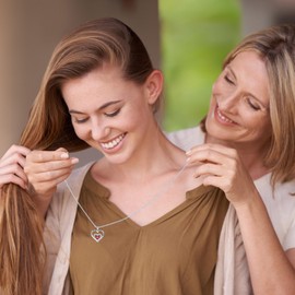 Birthstone Necklaces Gifts for Women Wife, I Love You Birthstone Jewelry Anniversary Valentines Day Gifts for Her Birthday Gifts for Her Wife Girlfriend Mom November Yellow Citrine Necklace