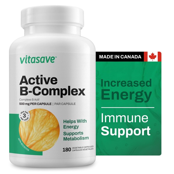 Vitasave Vitasave B-Complex Supplement C High Potency with 8 B