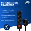 REV REV Steckdosenleiste PowerSplit - Mehrfachsteckdose 4-Fach (3+1) mit Schalter,