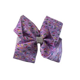 Sprinkles/Doughtnuts/Sweet Treats Hair Bows by Inspired Bows (Purple Sprinkles)