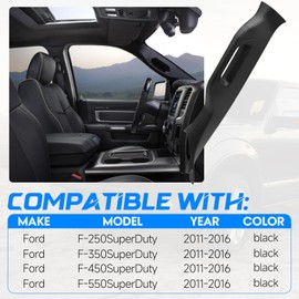 A-Pillar Trim Interior Handle Left Driver Side Compatible with Ford F-250 Super Duty 2011-2016; Ford F-350 Super Duty 2011-2016; Ford F-450 Super Duty 2011-2016; Ford F-550 Super Duty 2011-2016